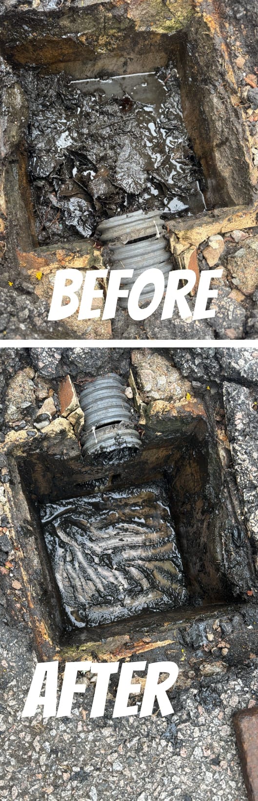 Drain unblocking and cleaning.