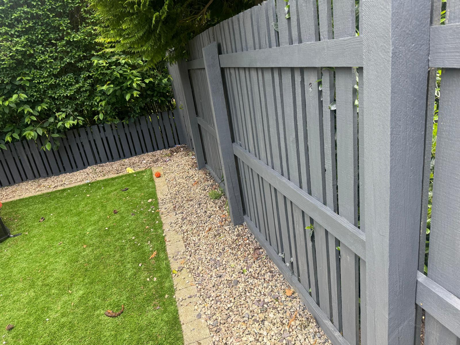 Fence building and painting